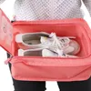 Bolsas de armazenamento Travel Travel portátil Sapatos à prova d'água Organizador da bolsa Cubos de embalagem de bolso Handle com zíper de nylon acessórios
