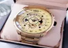 Brand Designer Mens Watch tag HEU Luxury mens watch steel belt fashion retro gold watches carved Philip man casual Wristwatches2320005