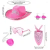 Berets Delicate Pink Cowboy Hat Nightclubs And Parties Po Studio Props Stage Performances Multipurpose Decoration