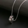 Titanium Steel Non Fading Ins Hip Hop Disco Trendy Mens Ring Necklace Personalized Net Red Sweater Chain Accessories Simple Pendant