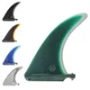 8 tums surf longboard fenor fiberglas singel fin whiteblublackbrowngreen färg surfbräda singel fenor 240410