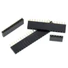 10pcs 2,54mm fêmea 2p/3p/5p/6p/8p/10p/15p/20p/40p pino estrip strrigh fêmea fêmea linha de linha de linha de cabeçote de cabeçalho PCB Conector