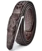 Ceintures de concepteur de cuir de luxe Men39s CEINDION CROCODILE PACE ALLIGATEUR VRAIT STRAP REAL COWHIDE7092846