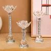Candle Holders 3Pcs Pillar Holder Candlestick European Elegant Votive Stand For Home Table Centerpiece Party Decoration Gift