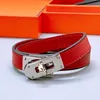 Pulseira Kelly Bracelet Calfskin Bracelet para designer de homem casal T0P Designer de marca Classic Style Luxury Anniversary Presente com caixa 049