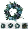 Dekorativa blommor Peony Wreath Spring Garland Artificial Flower Wall Decoration för ytterdörren Bröllopsfestdekor