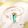 Long Rui Fashion Money Leopard Set with Emerald and Tourmaline Pendant Flying Necklace