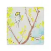 Table Mats Golden-Cheeked Warbler Ceramic Coasters (Square) Cup Set Cute Plate