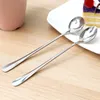 Coffee Scoops 2pcs/set Long Handled Stainless Steel Spoon Ice Cream Dessert Tea For Picnic Kitchen Accessories Tableware Bar Tool