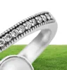 Compatível com brilho luminoso de jóias, anel de cristal de cristal branco anéis de casamento originais 925 jóias de prata esterlina diy atacado5352992