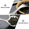 Cucchiai in acciaio inossidabile cucchiaio da tè da tè in metallo forma a guscio pazzo da cucchiaino pratico argento