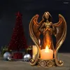 Держатели свечей Bmdt-Angel статуя держатель Tealight Vintage Light Memorial Gifts для домашней свадебной церкви Ангел