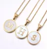 Nieuwste luxe goudkleur 26 Letter kettingen Alfabetschaal hanger ketting mode ketting ketting voor vrouwen heren sieraden2880640