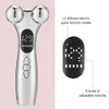 Electric Micro-current Beauty Instrument LED Display Face Lift Roller Massager Skin Tighten Massage Beauty Devices 240412