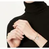 TiffanyJewelry Womens Luxury TiffanyBracelet Designer Braceletラッキーリンクチャームファッションジュエリーレディースホリデーギフト9055