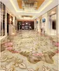 Wallpapers Wallpaper For Bathroom Waterproof Marble Texture Parquet 3D Floor Pvc Self-adhesive Home Decoration