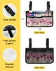 Storage Bags Watercolor Flower Tulip Wheelchair Bag With Pockets Armrest Side Electric Scooter Walking Frame Pouch