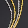 S Steryling Sier Cuban Chain Naszyjnik Minimalistyczna moda włoska pokręcona łańcuch helisy dla mężczyzny 3 mm szerokość