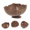 Servis uppsättningar Coco Shell Soap Dish Bath Box Badrum Naturlig dessert fruktplatta