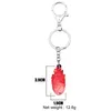 Teclados weveni acrílico halloween coração vermelho exclusivo big tousers keyring jóias para homens homens adolescentes Festival Festival Acessório de presentes