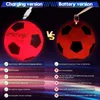 MPMVP verlichte voetbal - Glow in the Dark - USB oplaadbaar - Officiële maat - Geschenk gewikkeld voor kinderen jongens tieners jeugd 240403