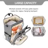 Zestawy Sunveno stylowe ulepszenie torby na pieluchy plecak wielofunkcyjny Podróż Plecak Matters Zmieniający się torby na dziecko 20L Zasłona o dużej pojemności