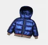 Children Down Jacket Silver Shiny Face Boys Girls Thickened Baby Winter Jacket Fashion Hooded Solid Color Coat Jacket 210 Years L8138267