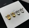 Designer Bow Tie Silver Earrings Stud voor dames goud oorbel mode luxe oorbellen sieraden dames dames heren hoepel oorrang 2208082d1307906
