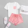 Women's Sleepwear Fashion Sexy Pajamas Suit Printing Service Ladies Home Lingerie Women Suits & Sets Elegant Cute Comfy