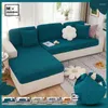 Stol täcker jacquard soffa säte täcke blått skydd liggande för vardagsrum elastisk fåtölj avslappnad soffa