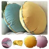 Pillow Unfilled Soft Velvet Round Cover Candy Color Sofa Case Nordic Home Homestay Decoration Nap Covers