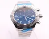 top store jason007 watches men BLACK DIAL SS watch avenger seawolf chronograph quartz Battery sports mens dress wristwatches9288251