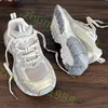 2024 Paris Crystal Bottom Triple S Casual Shoes Dad Platform Sneakers For Men Women Vintage Old Morfar Trainer 36-45 Z13