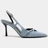 Chaussures habillées traf zaza femmes cowboy bleu pointed talons hauts sandales d'été taletto femme sexy pompe la mode slingback pour