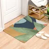 Badmatten farbige Pflanzen drucken dekorative Eingangs Türmat Anti Slip Badezimmer Teppich absorbierende Küche Teppich Tropischer Stil Wohnmatte