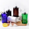 Förvaringsflaskor 20 st 250 ml tom vit svart husdjurflaska med spetsig munnlock för schampo flytande tvåldusch gel personlig kosmetik