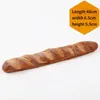 Dekorativa blommor Fake Bread Simulation Baguette Soft Lifelike Long Baguettes Cake Store Food Model Home Decoration Ins Kitchen Po Props