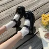 Casual Shoes 2024 Lolita Women Japanese Vintage Girls Students Uniform High Heel Platform Cosplay Plus Size 34-43
