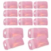 Sacs de rangement 100 pcs de long petite pochette de scellage rose rose anneau en plastique sachets pp collier bijoux