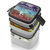 Serviesgoed avonturen Bento Box Lunch Thermal Container 2 Layer Healthy Mine FaceMask Map FaceMasks Video Game