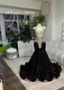 Parti Elbiseleri Mor Halter Uzun Balo Elbisesi Siyah Kızlar İçin 2024 Boncuklu Kristal Rhinestone Doğum Günü Dikkatli Akşam Elbise Robe