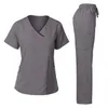 Hoge kwaliteit ziekenhuis uniforme groothandel tops en broek vrouwen verpleegsters scrubs uniformen sets 240412