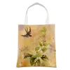 Bolsa de compras de sacolas de desenho animado de desenho animado de arte para crianças para titular para menina para meninas de lona casual Bird Women ombro saco