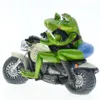 Resin Lovers Frogs Ride Motorcycles 3D Craft Ornaments Creative Frog Model Home Office Tabletop Decor Gift 240409