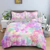 Bedding Sets 3D Tie Dye Pattern Printed Set King Size Geometric Duvet Cover Home Textiles Bedclothes 2/3pcs Kids Boys Bed