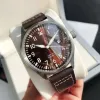 Pilot IWC Mark iw xviii aaa en kvalitetsklocka mm mens automatisk mekanisk rörelse med presentförpackning läder band utomatisk c med box mens klockor aa