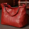 Shoulder Bags Soft Natural Cow Leather Women Messenger Casual Chain Bag Small Genuine Handbags