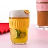 Mokken 350 ml theekop koffieglas met deksels Carrier Coffe Set Creative Cups en Coffeeware Szklanki Drinkware
