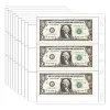 Album Nuovi soldi 10/20pcs Money Banknote Paper Money Pagina di raccolta Titolare Sleeve Leaf Sleeve Sleette Protezione dell'album