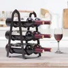 Kitchen Storage Metal Wine Rack Countertop Folding Organize & Display Your Bottles In Style With This Freestanding Iron Bracket For Pantry